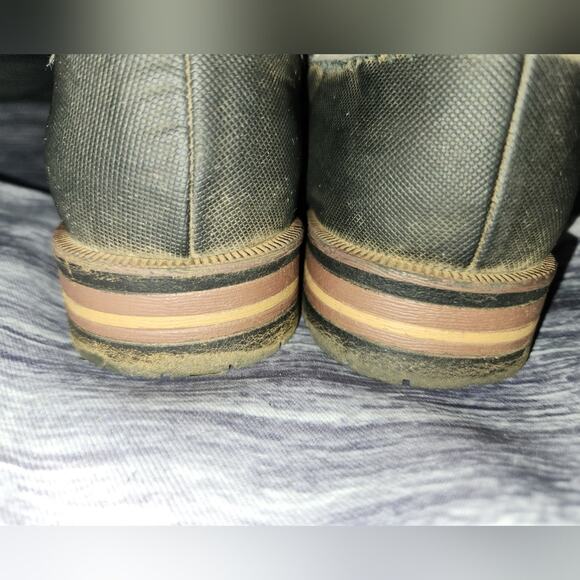 Womens Winter Ankle Boots Lace Up Faux Fur Trim Herringbone Detail - Picture 9 of 15